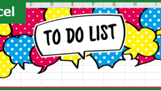 ToDoリスト（Excel）無料テンプレート「00007」でおしゃれにやることリストが作れる！