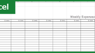 家計簿（Excel）無料テンプレート「01208」はシンプルでかわいいフォーマット！