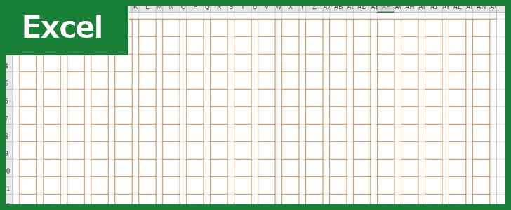 400文字横型原稿用紙（Excel）無料テンプレート「01331」は横書きのフリー素材！