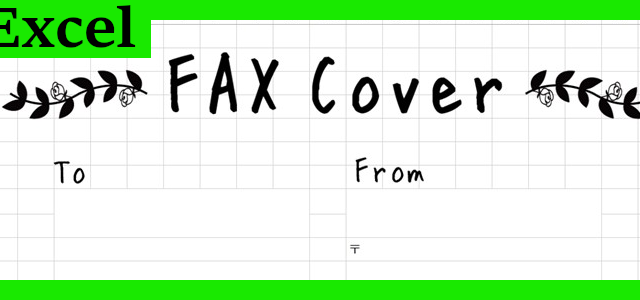FAX送付状（Excel）無料テンプレート「02294」は個人利用も可能なおしゃれデザイン♪