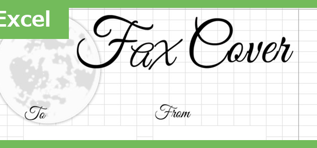 FAX送付状（犬）（Excel）無料テンプレート「02342」はかわいい犬のイラストデザイン♪